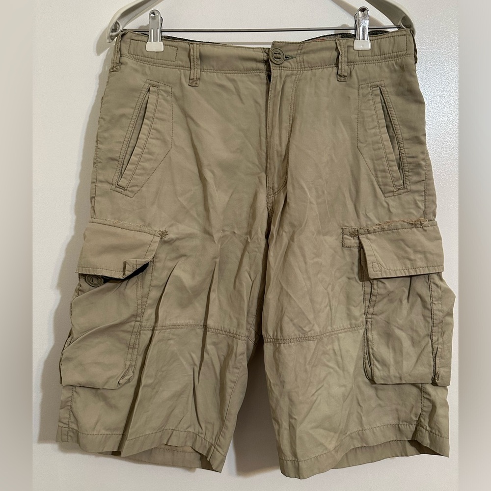 VOLCOM Amphibian Khaki Cargo Outdoor Hiking Athletic Shorts